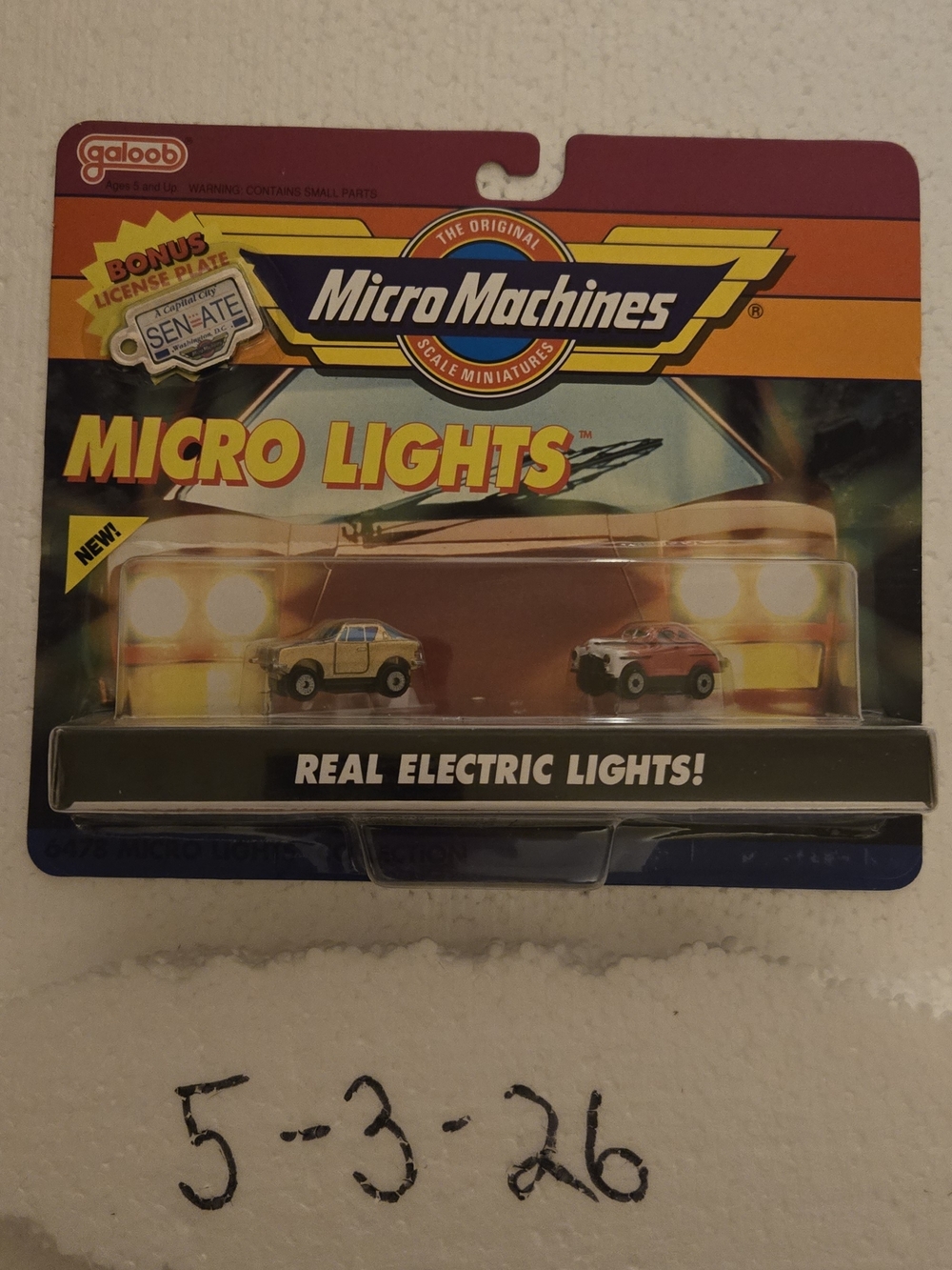 Micro Machines Micro Lights 2-Pack - Yellow and Red